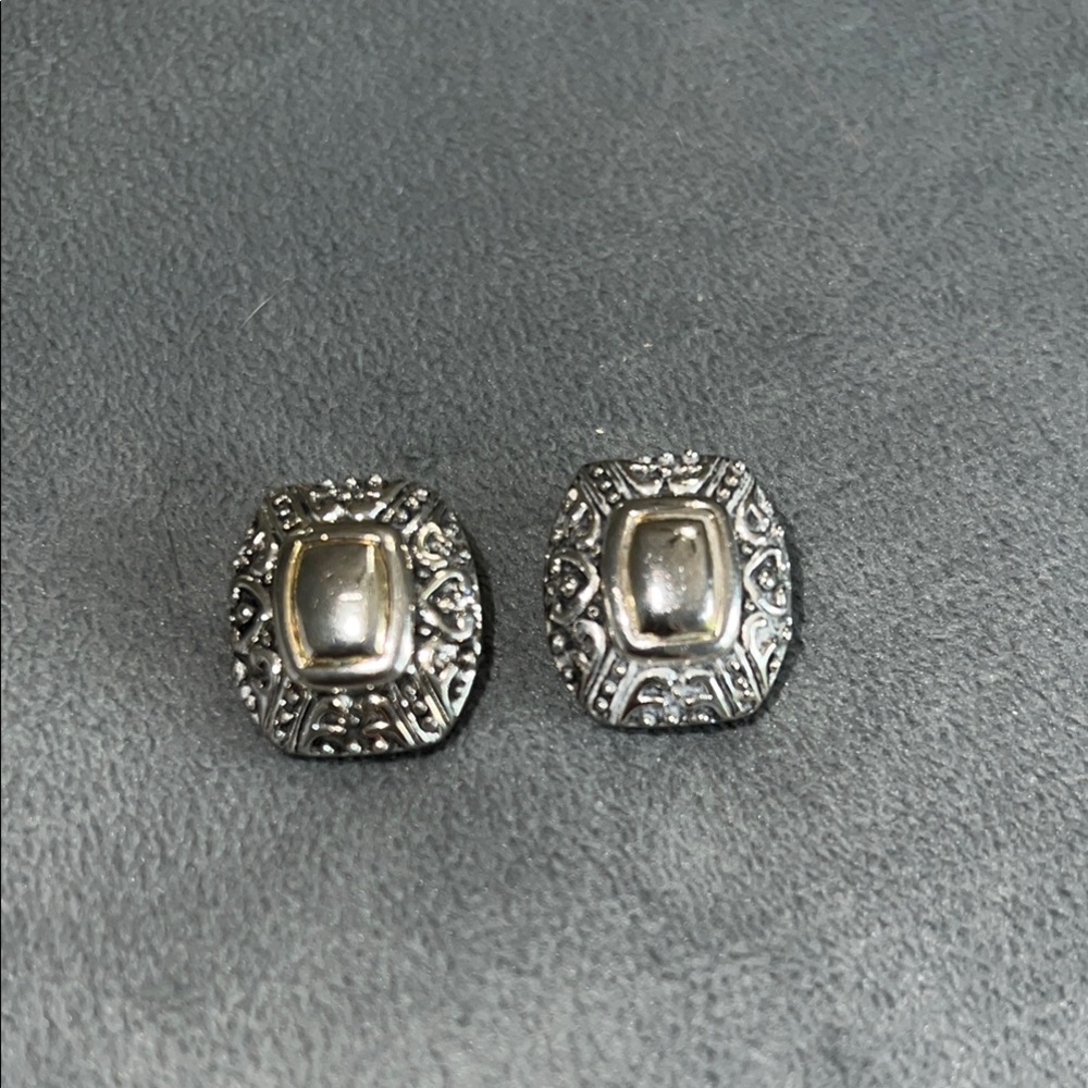Vintage Clip-on Silver Earrings
